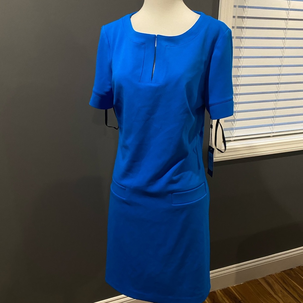 NWT Tommy Hilfiger dress. Gorgeous blue. Size 6